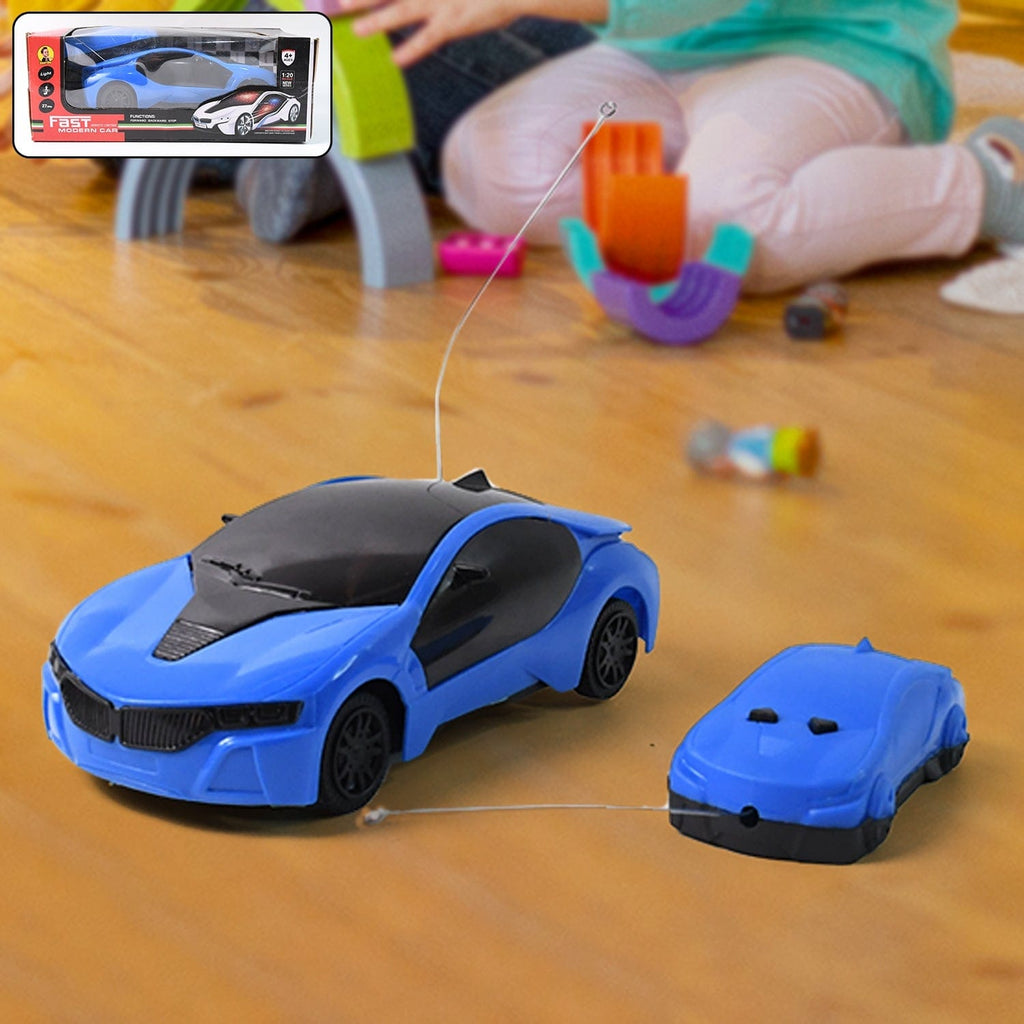 Kids Remote Control Fast Racing Car with 3D LED Lights & Two-Direction Movement