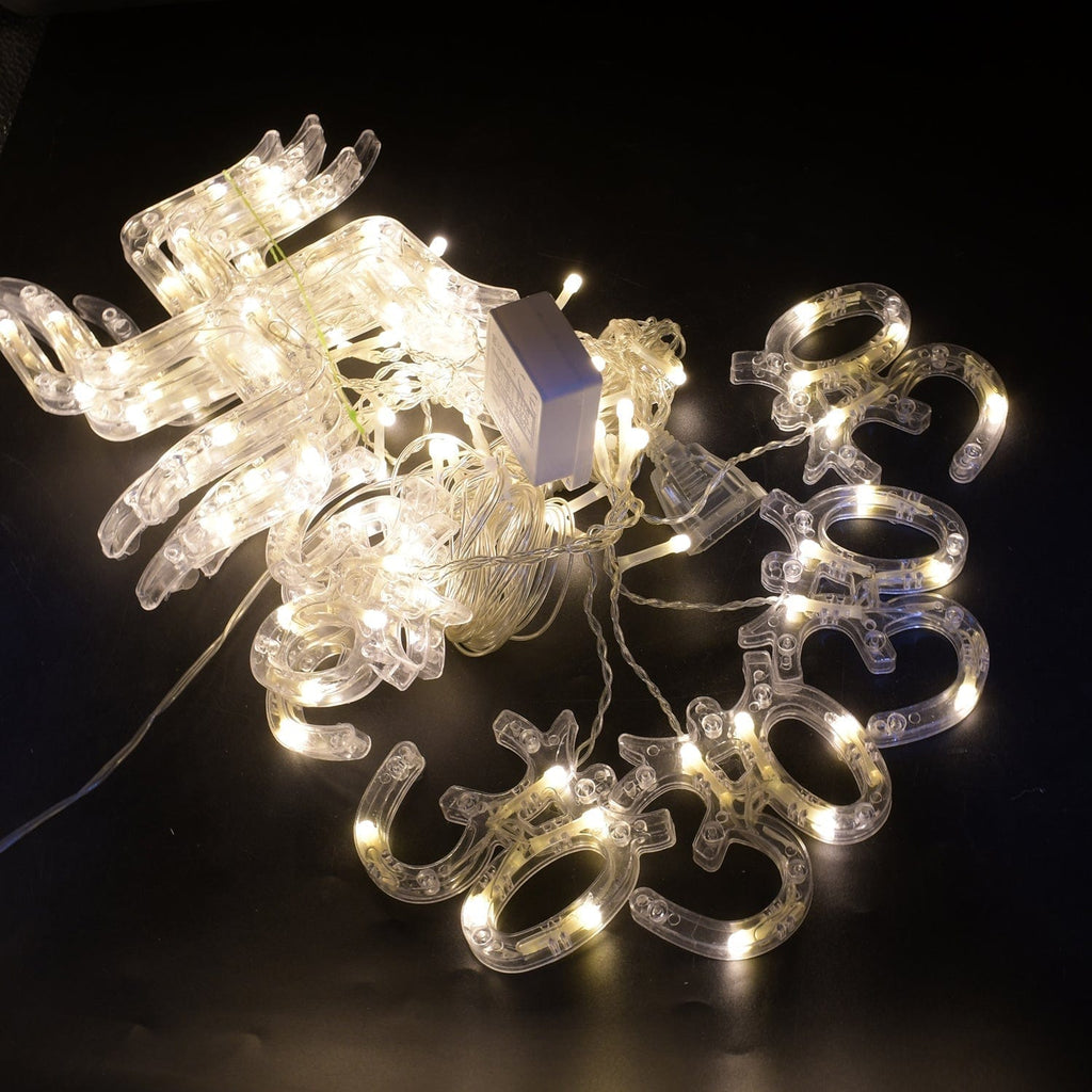 Vibrant Swastik Om LED Curtain Lights for Festive Diwali Home Decor 138 LEDs