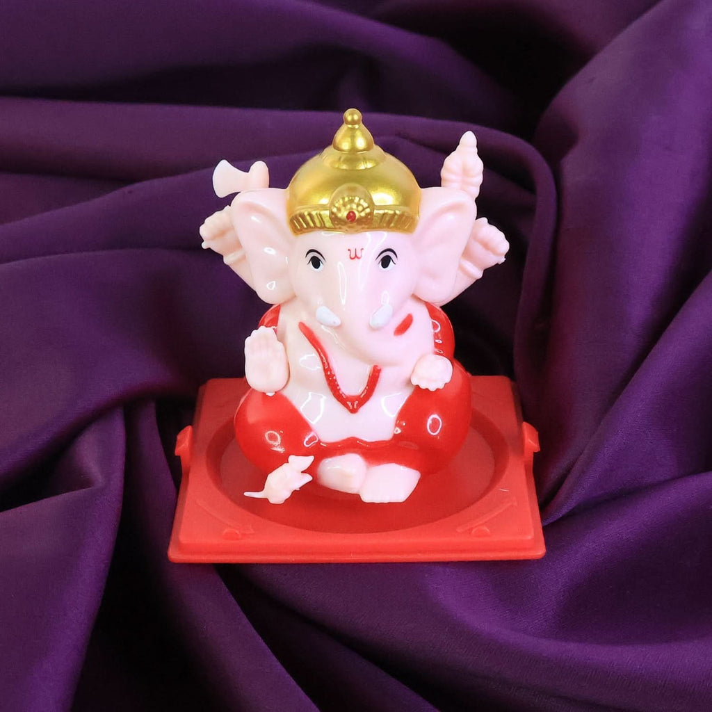 Exquisite Small Lord Ganesh Idol in Clear Display Case for Home Decor
