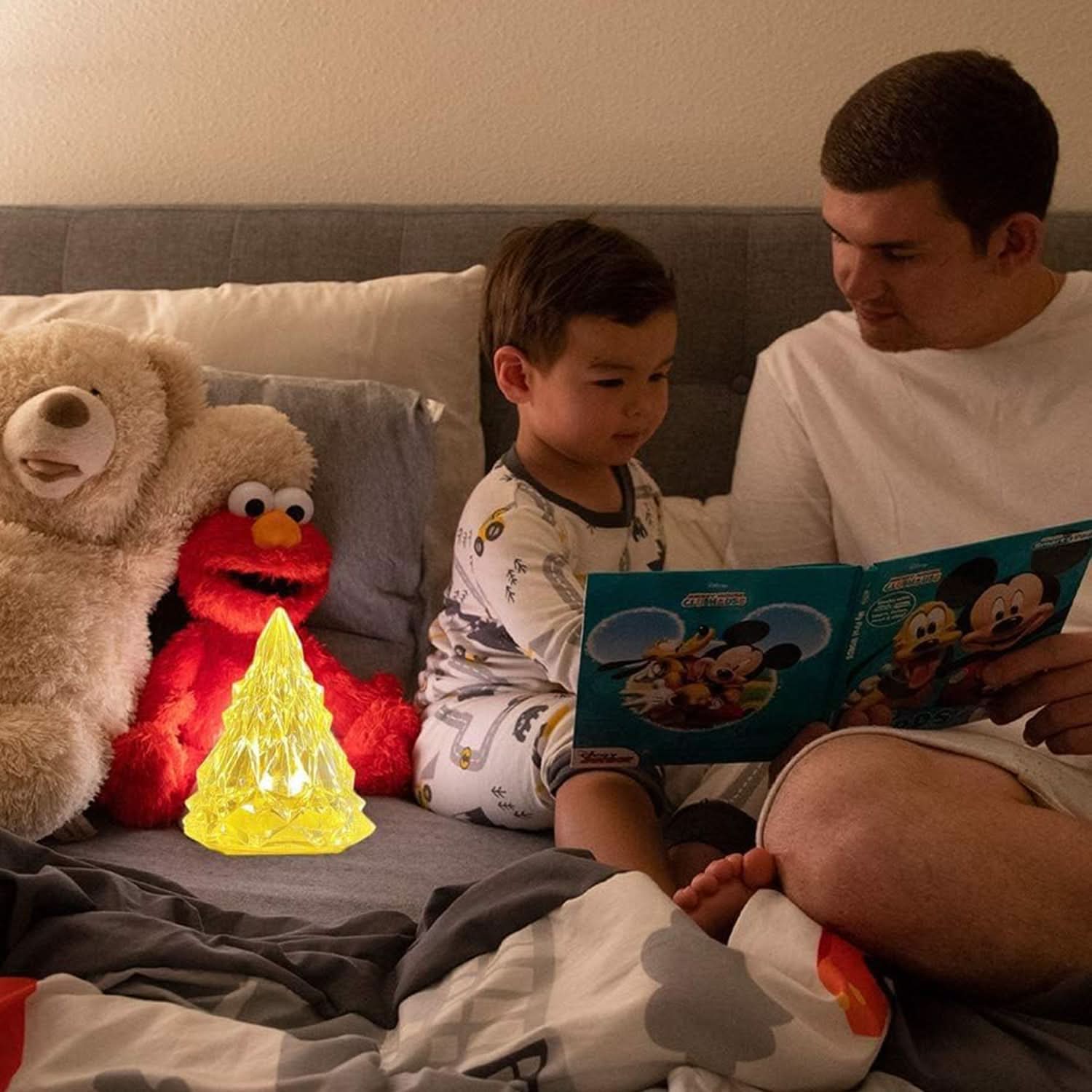 Iceberg Pyramid Flameless LED Tea Light – Battery Powered Warm White Decor