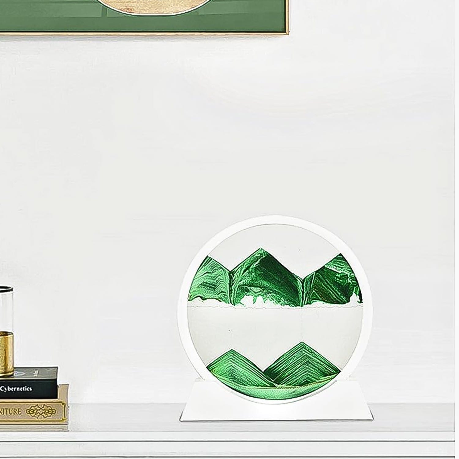 Dynamic 3D Moving Sand Art Picture Decor - Deep Sea Sandscape Relaxation Frame