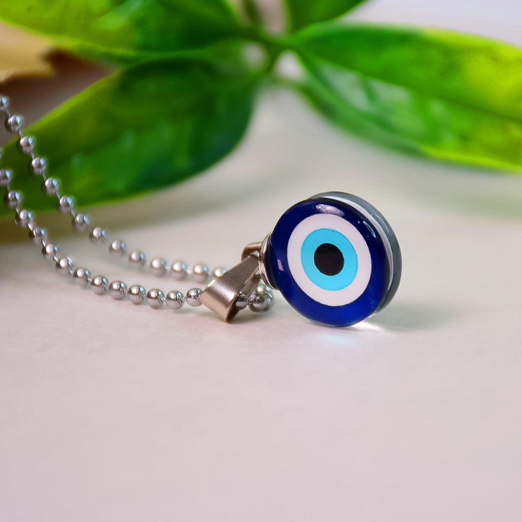 Lucky Blue Turkish Evil Eye Pendant Necklace for Protection and Style