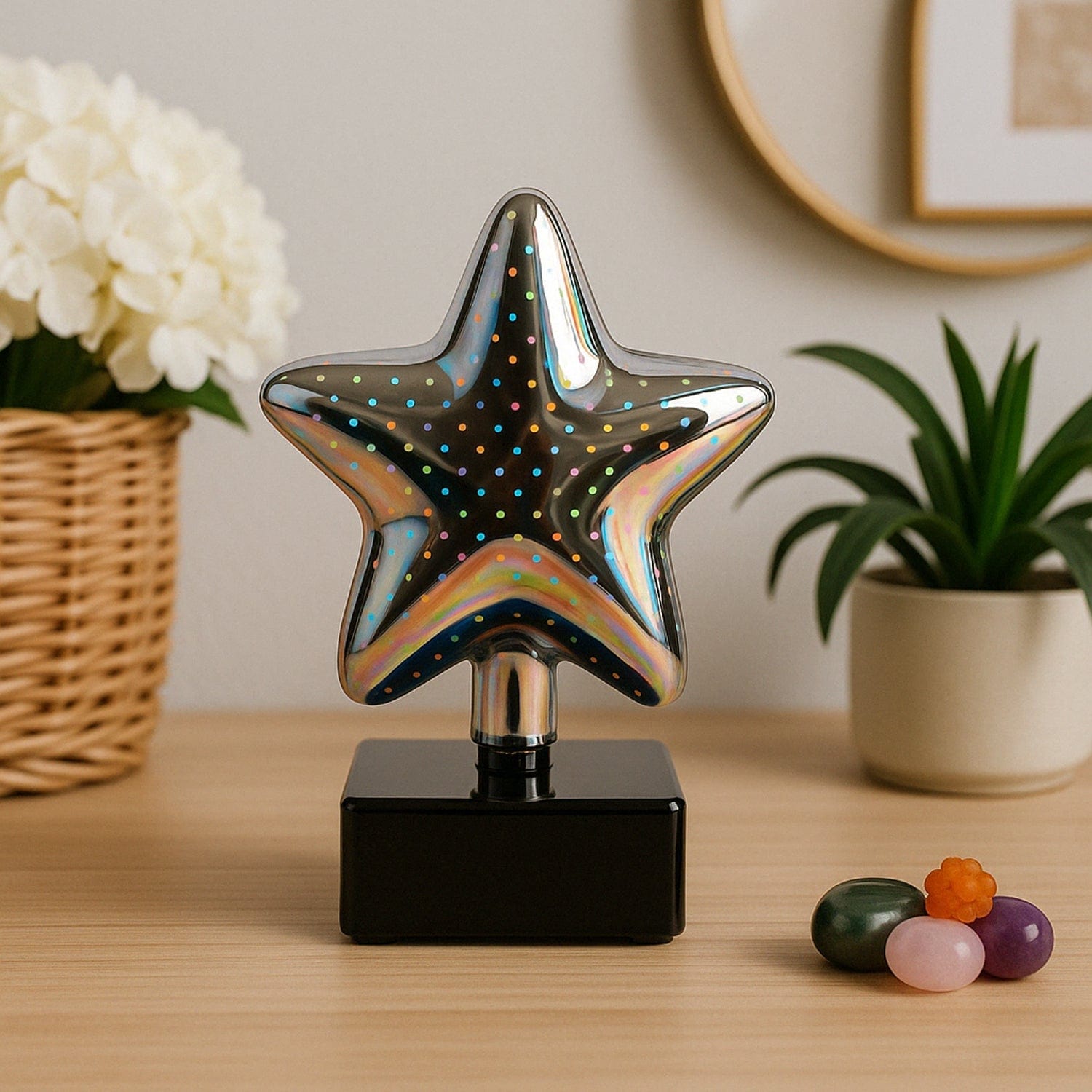 Magical Star 3D Illusion Decorative LED Night Lamp – Multicolor Glow for Ambiance