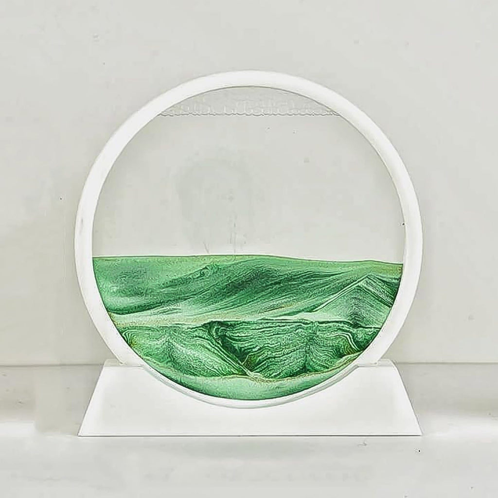 Dynamic 3D Moving Sand Art Picture Decor - Deep Sea Sandscape Relaxation Frame