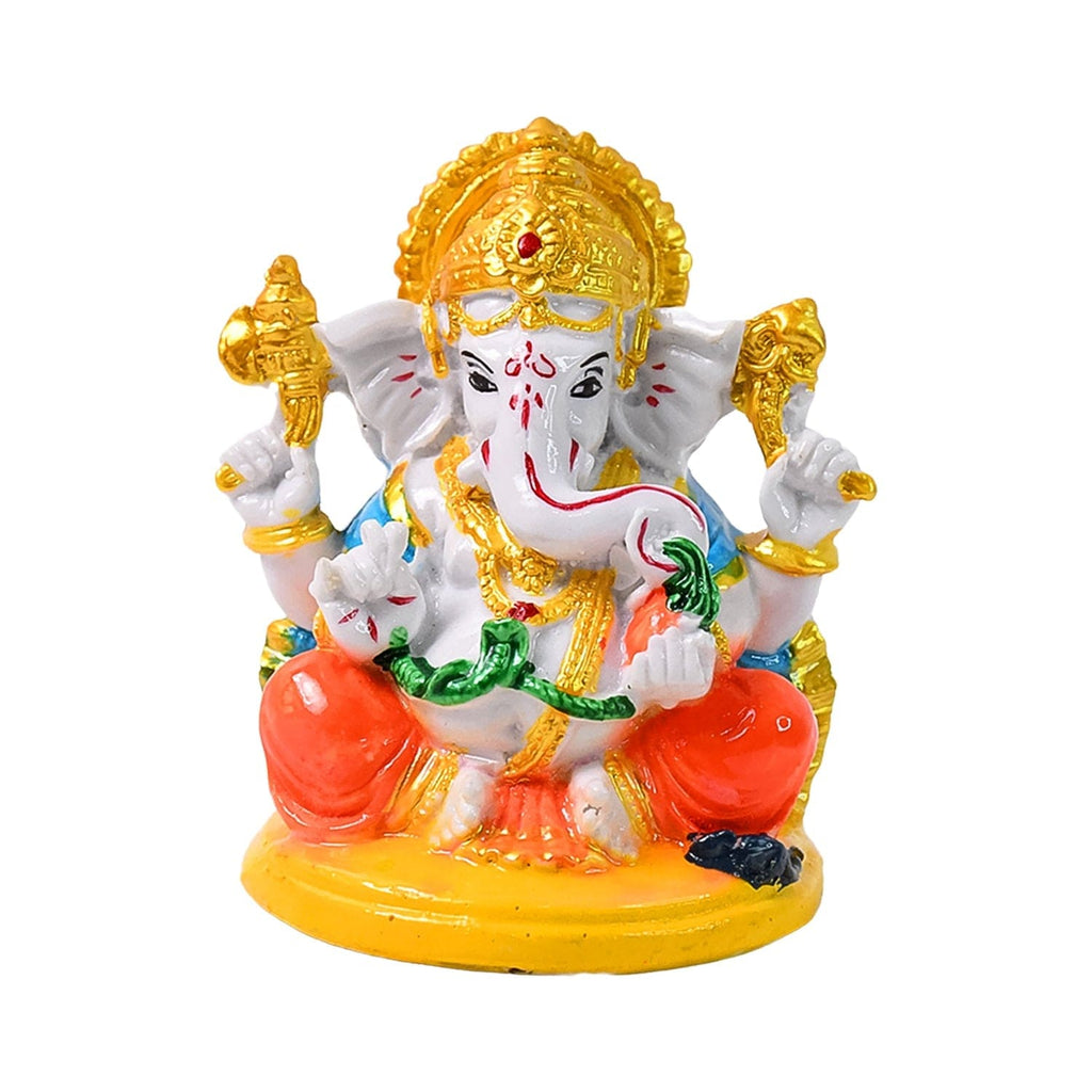 Divine Polyresin Ganesha Idol Statue, Ganpati Bappa Showpiece, Spiritual Home Decor Gift
