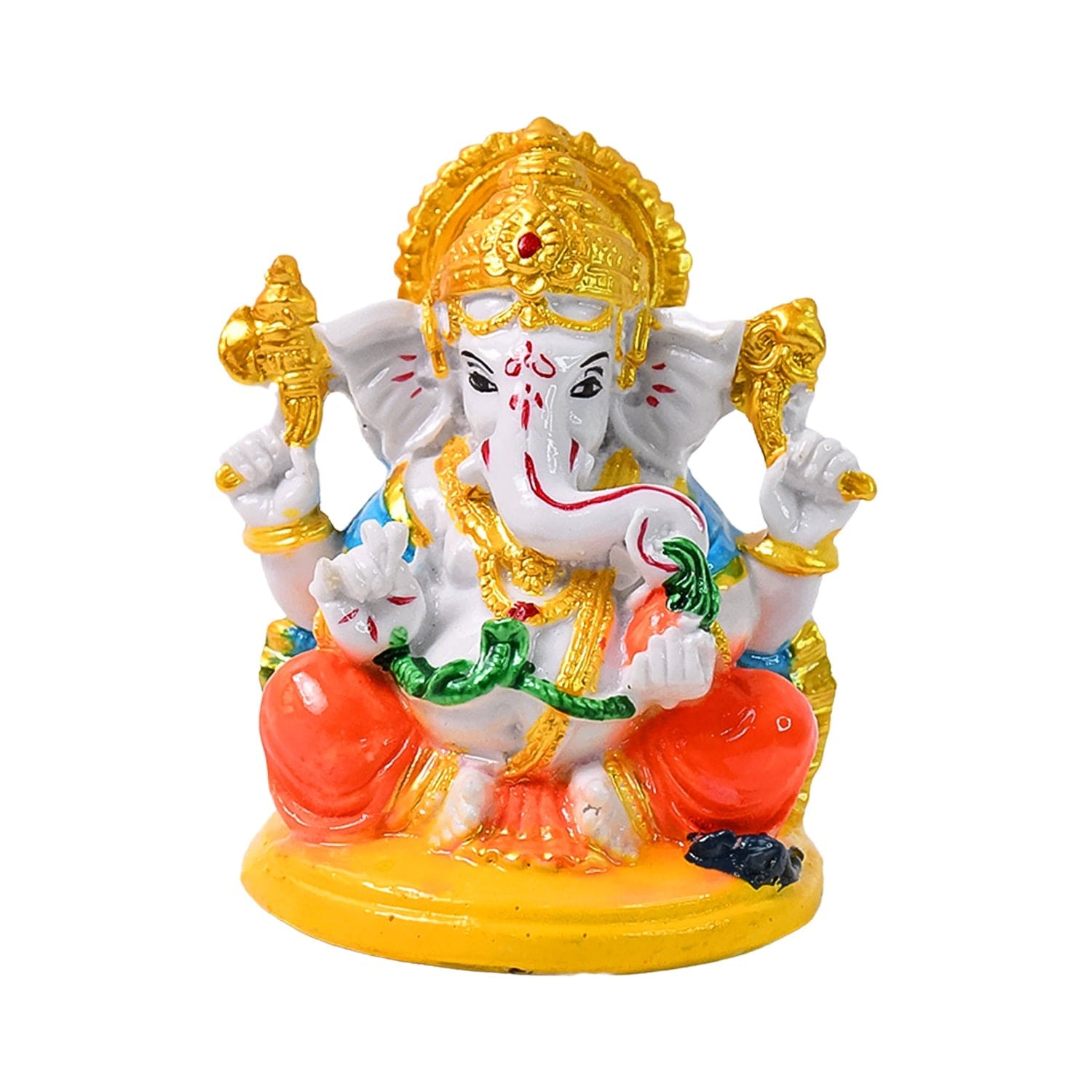 Divine Polyresin Ganesha Idol Statue, Ganpati Bappa Showpiece, Spiritual Home Decor Gift