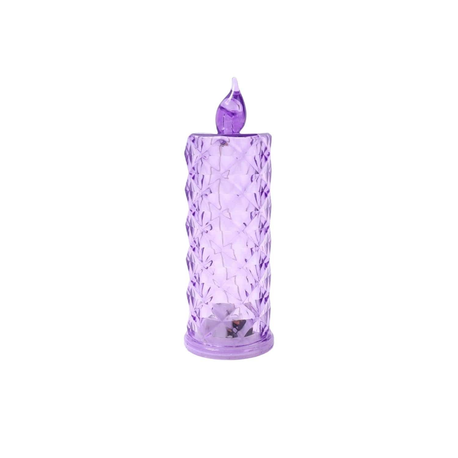 Sparkling LED Crystal Glitter Swirling Battery Operated Home Decor Candle