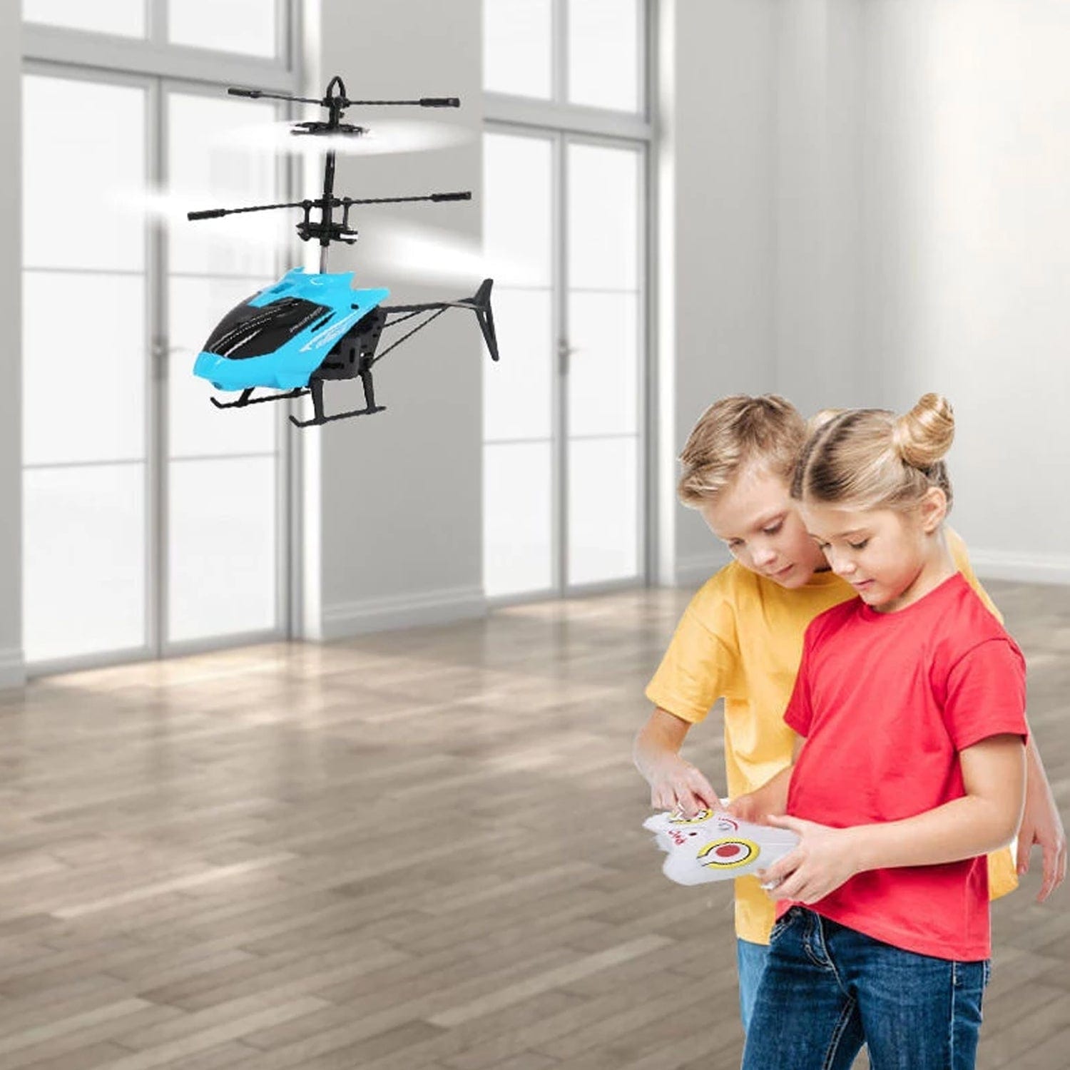 Fun RC Helicopter Toy, USB Rechargeable, Kids' Indoor Outdoor Flight