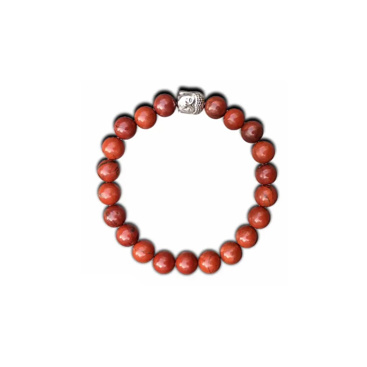 Energizing Red Jasper Beaded Bracelet for Grounding, Stamina, and Courage