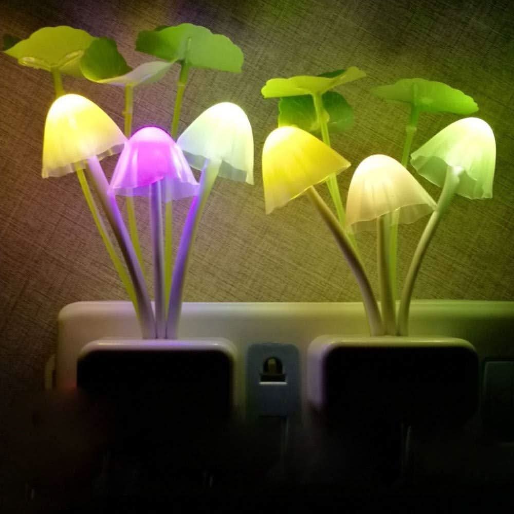 Whimsical LED Mushroom Night Light with Automatic Sensor for Cozy Ambiance
