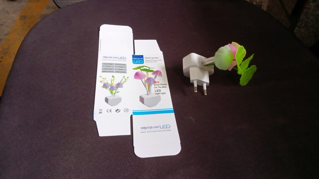 Whimsical LED Mushroom Night Light with Automatic Sensor for Cozy Ambiance