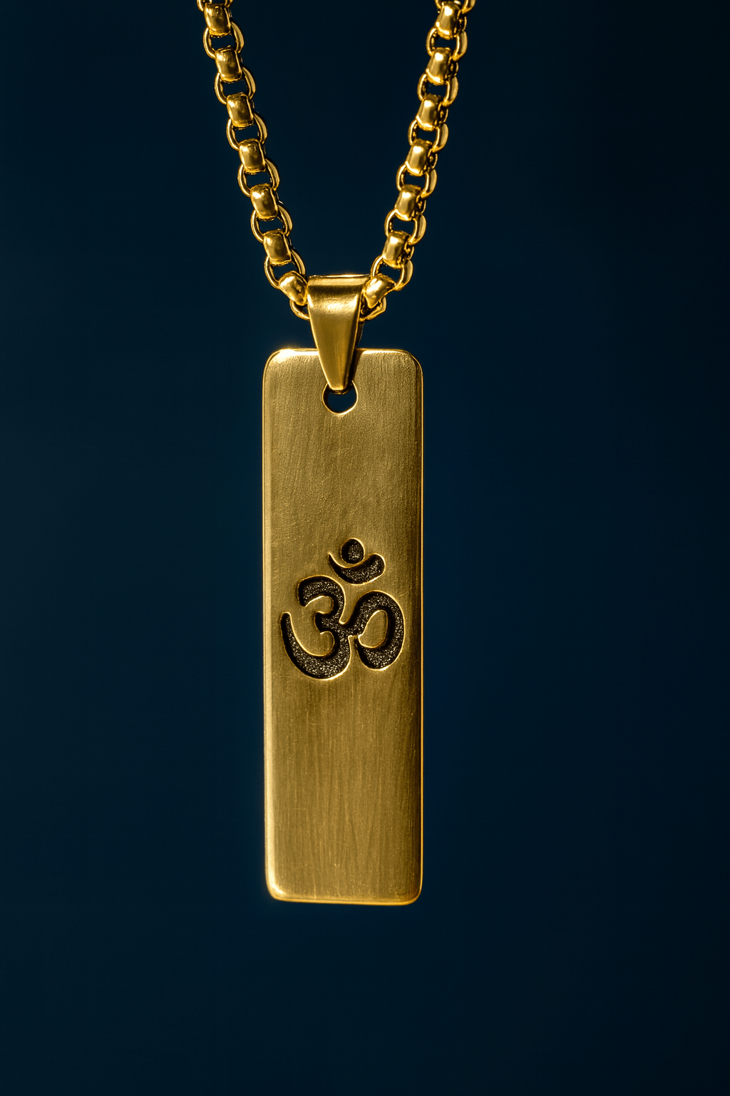 Gold Plated Om Pendant