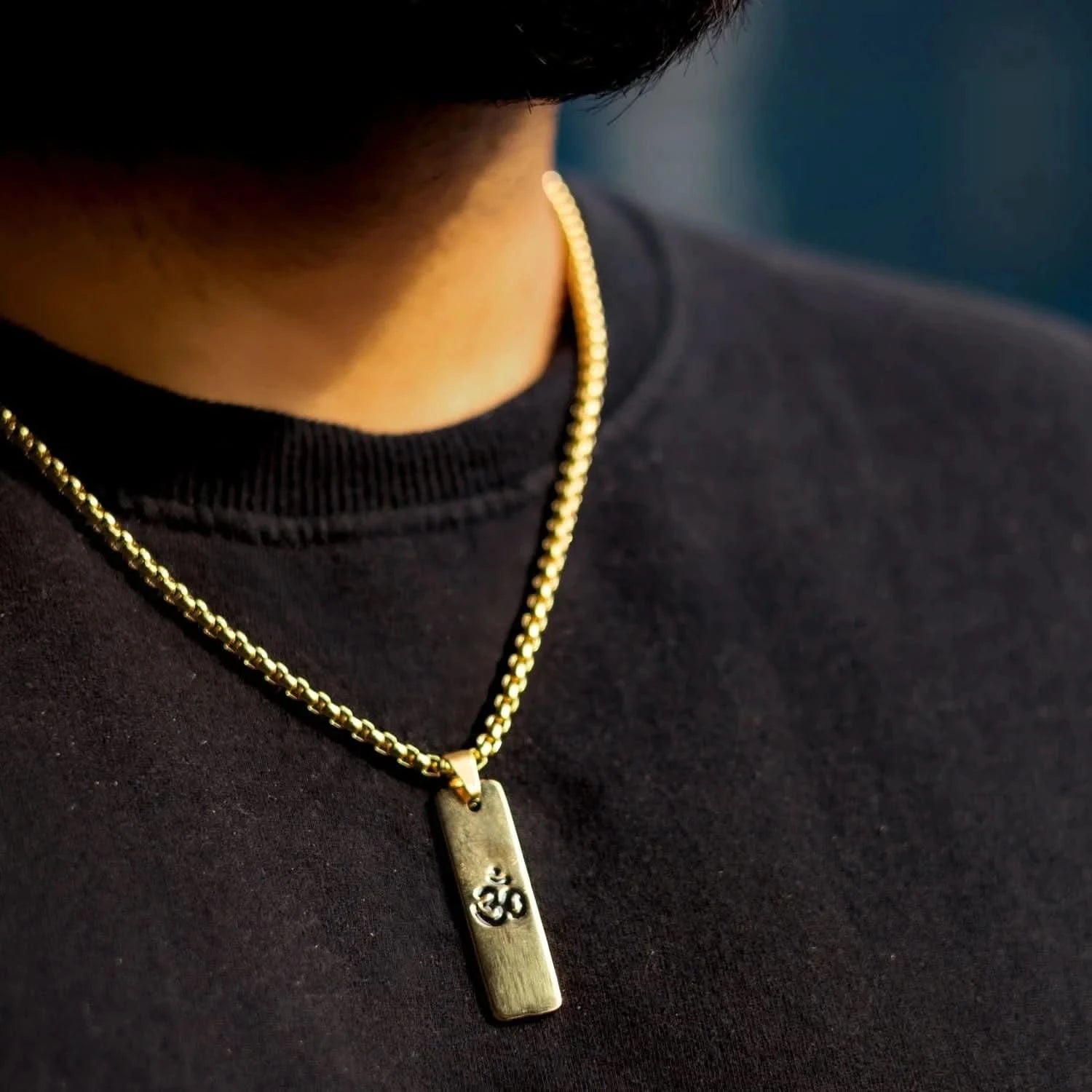 Gold Plated Om Pendant