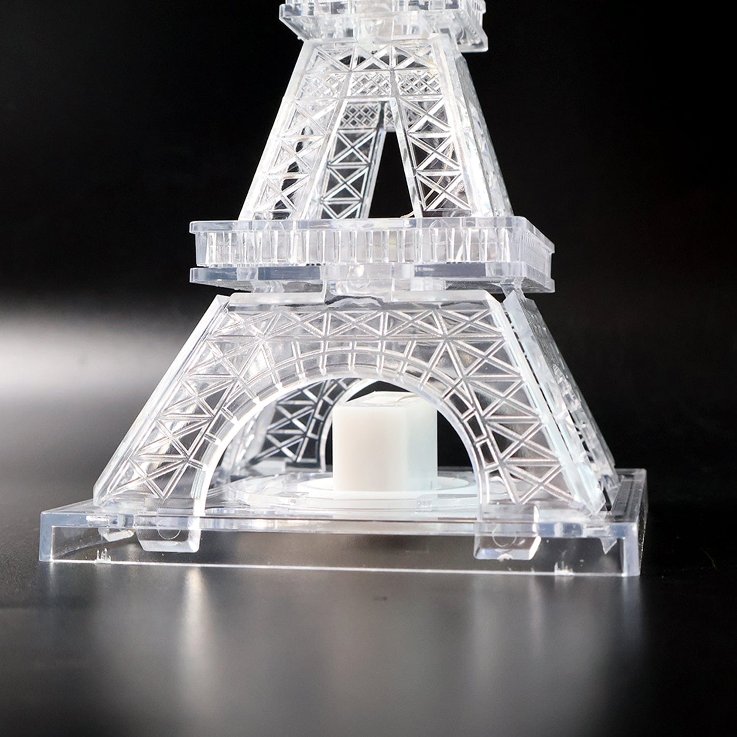 Sparkling Crystal Eiffel Tower LED Night Light - Multicolor Decorative Home Lamp Gift