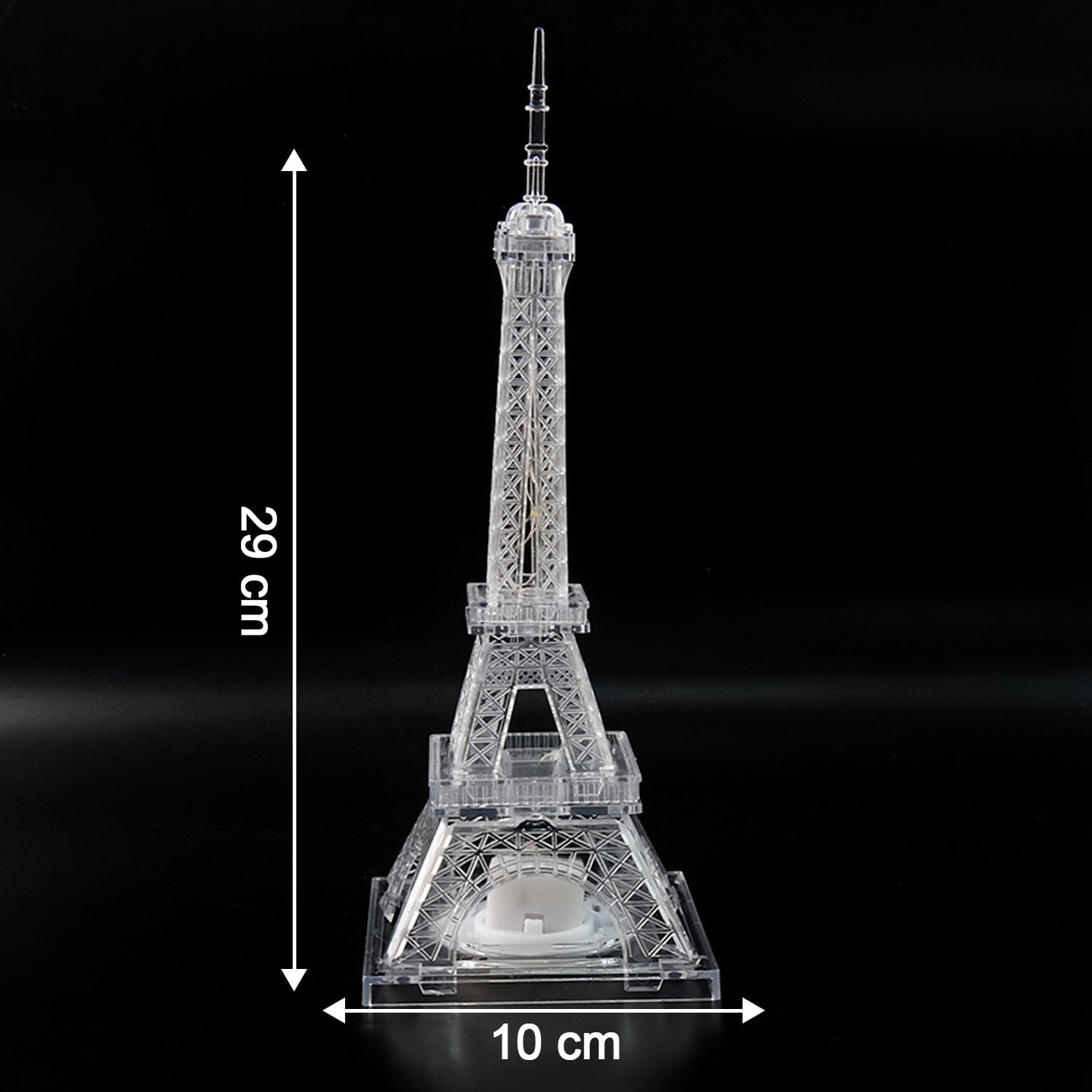 Sparkling Crystal Eiffel Tower LED Night Light - Multicolor Decorative Home Lamp Gift