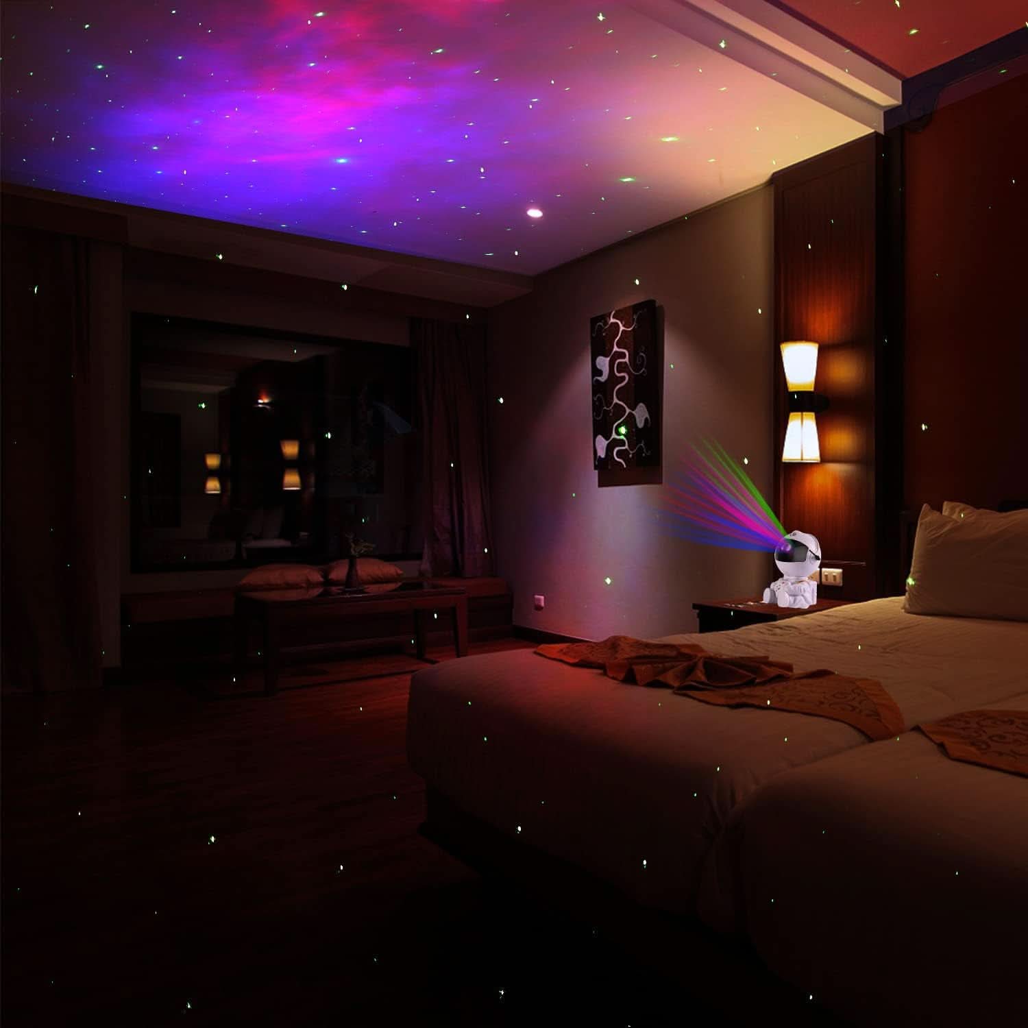 Premium Astronaut Galaxy Star Projector Night Light Remote Control
