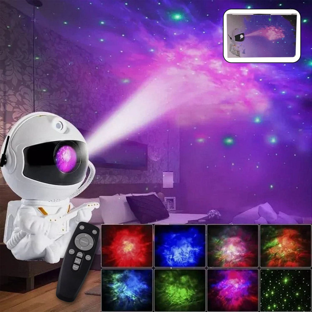 Premium Astronaut Galaxy Star Projector Night Light Remote Control