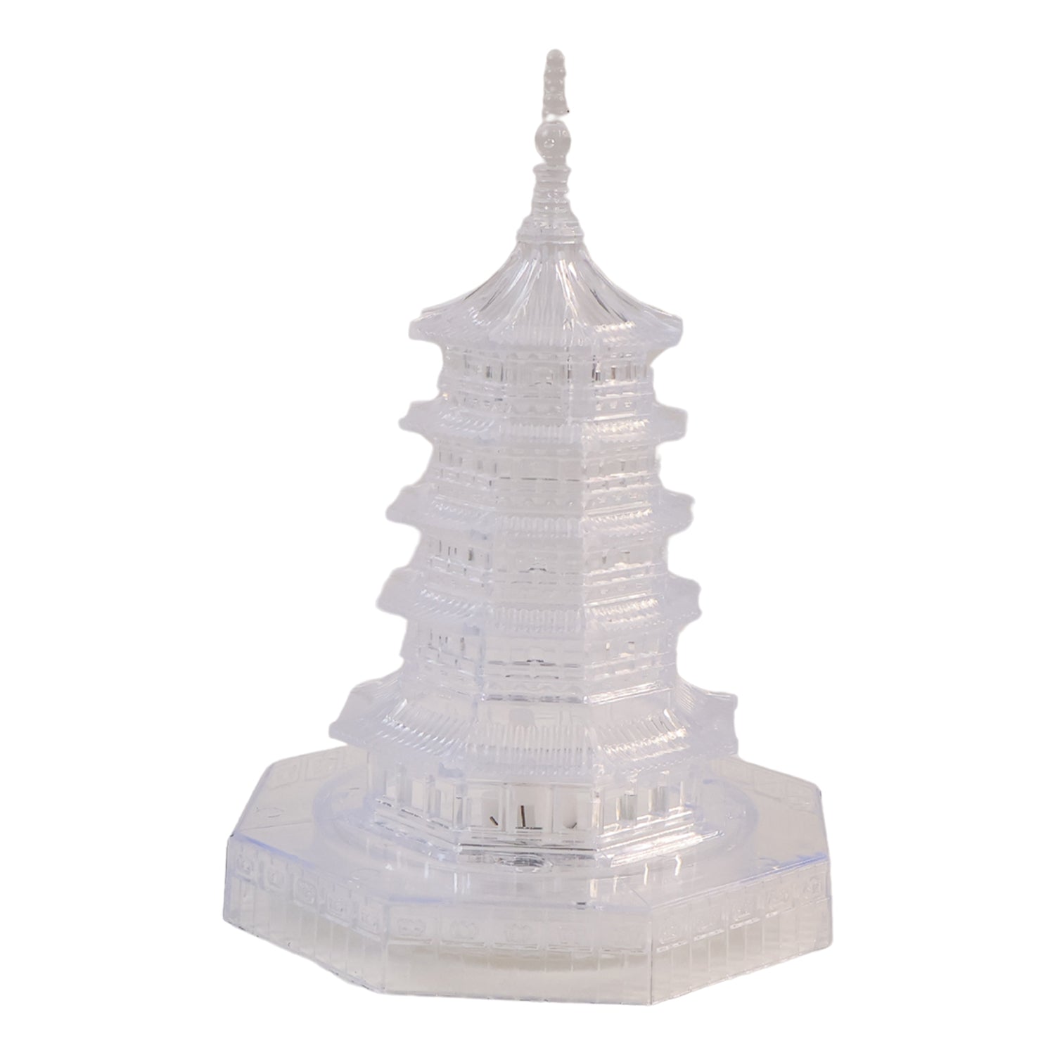 Premium LED Crystal Pagoda Decorative Light: Elegant Ambient Home Decor Lamp