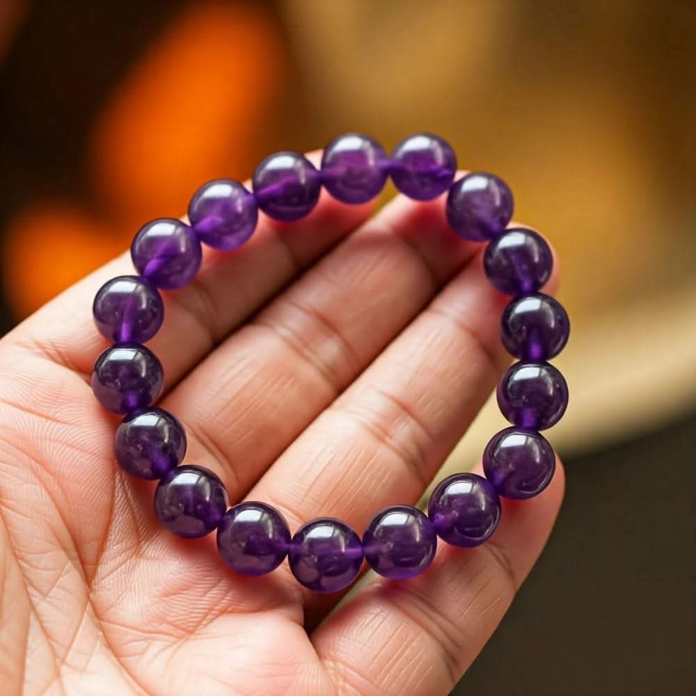 Purple Amethyst Gemstone Bracelet