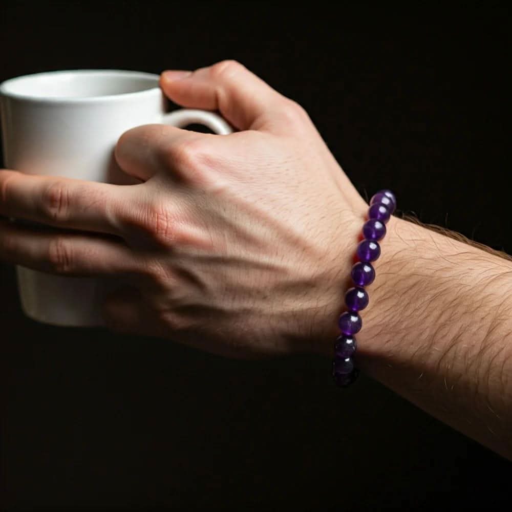 Purple Amethyst Gemstone Bracelet