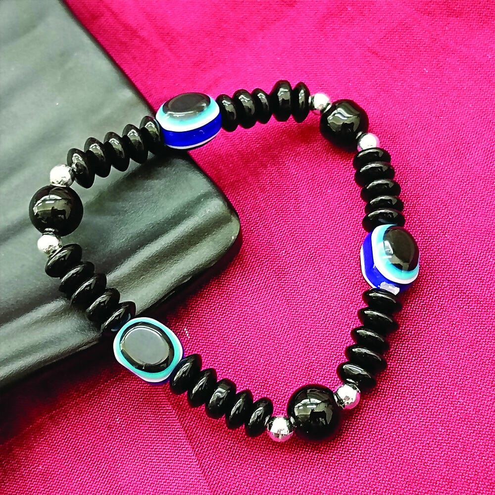 Stylish Evil Eye Black Beads Bracelet for Protection & Fashionable Everyday Wear